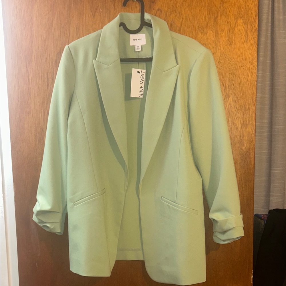 NWT Nine West Women's Light Green Blazer